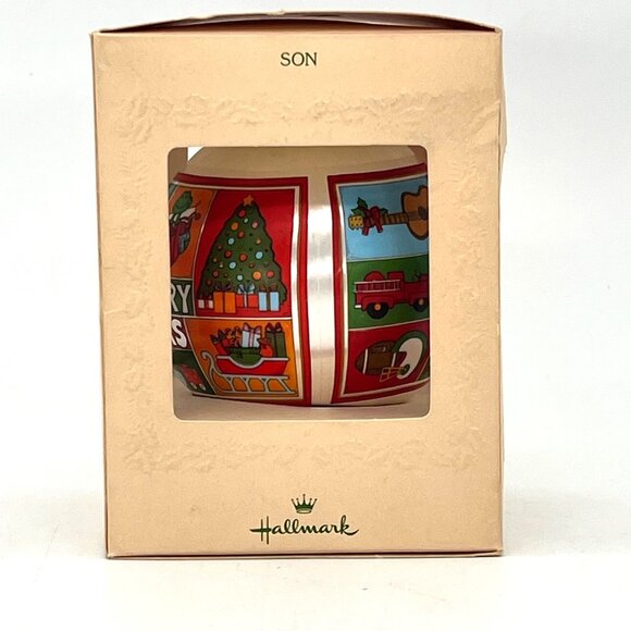 Vintage Hallmark 1981 Son Christmas Satin Ornament Keepsake Unbreakable - Picture 4 of 8
